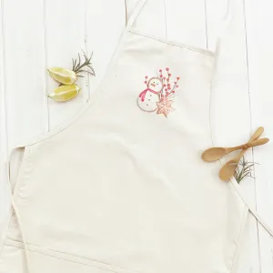 Gingerbread Snowman and Snowflake - Women's Apron