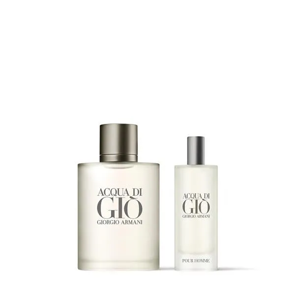 Giorgio Armani Acqua De Gio Men Travel Collection Spray EDT 100ml   EDT 15ml