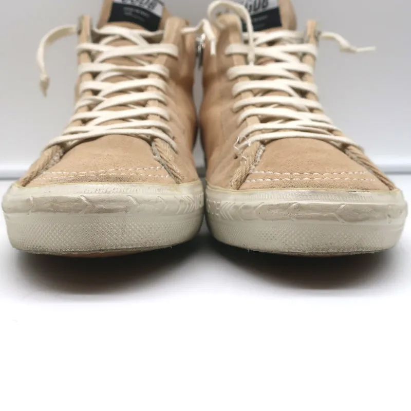Golden Goose Slide High Top Sneakers Blush Leather & Suede Size 41