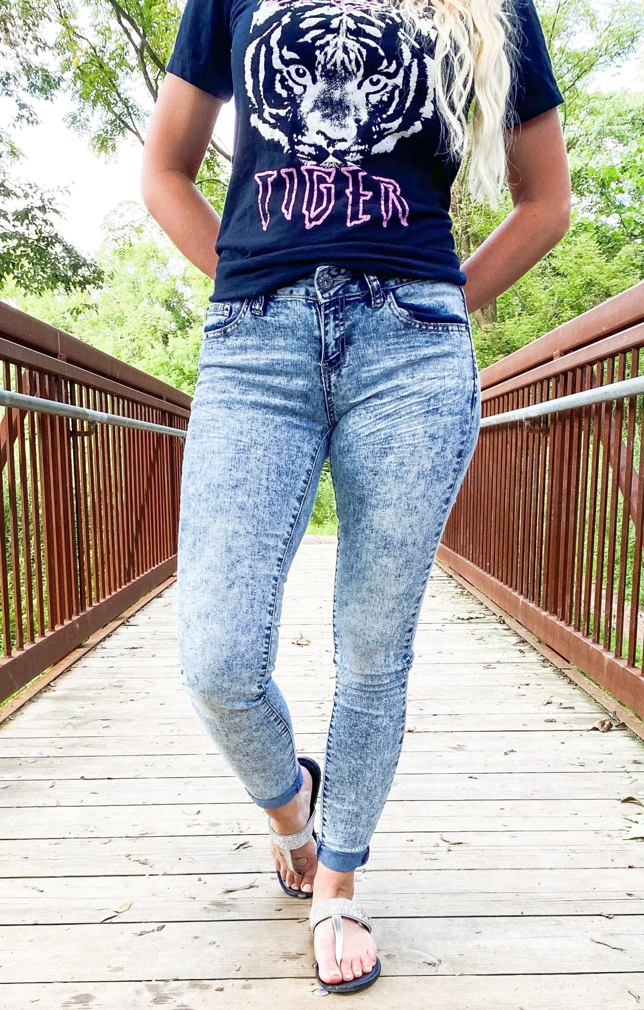 Gossip Girl Acid Wash Jeans