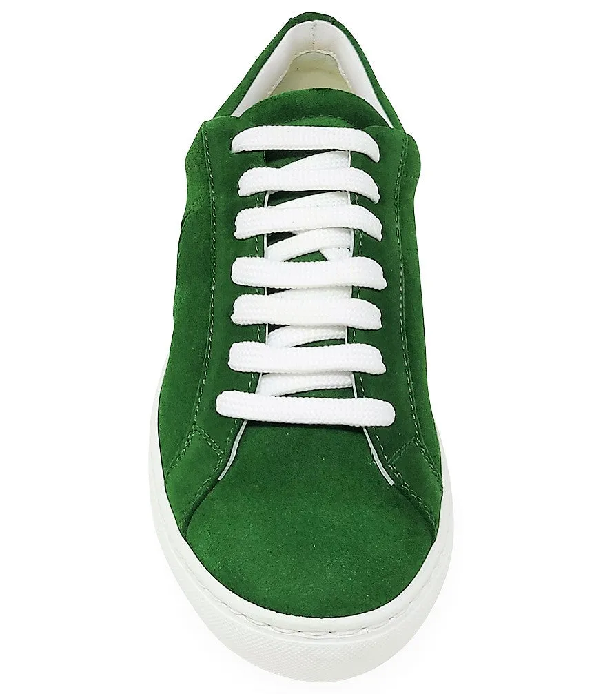 Green Suede Sirius Star Womens Sneaker