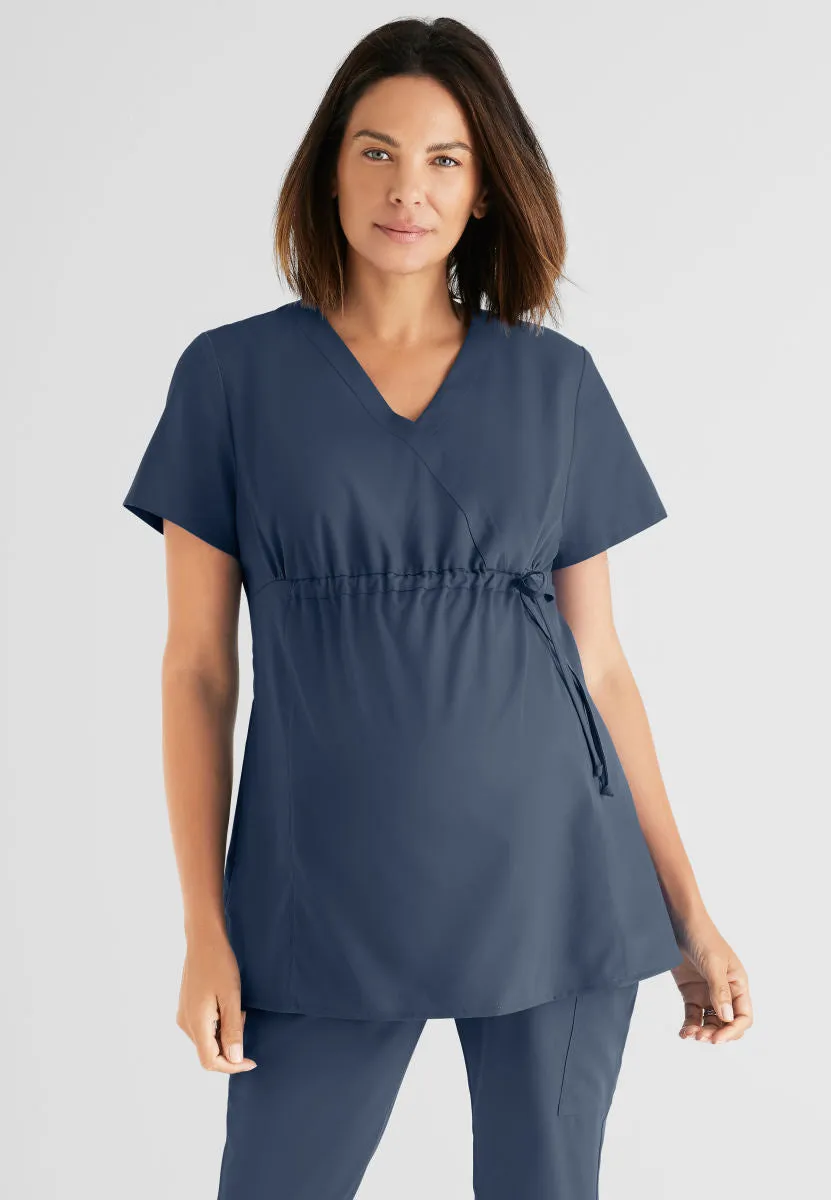 Greys Anatomy GRT094 Lilah Scrub Top Steel