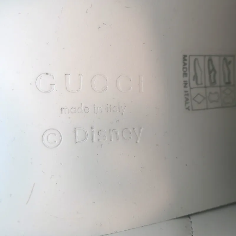Gucci x Disney Mickey Mouse Ace Sneakers Brown GG Canvas Size 37