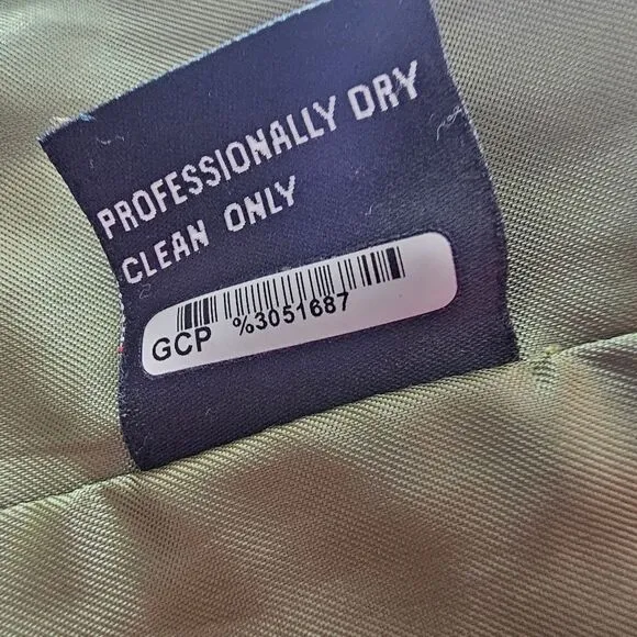 Guess Wool Blend Double Breasted SnapClosure Lined Olive Green Peacoat NWOT Sz M