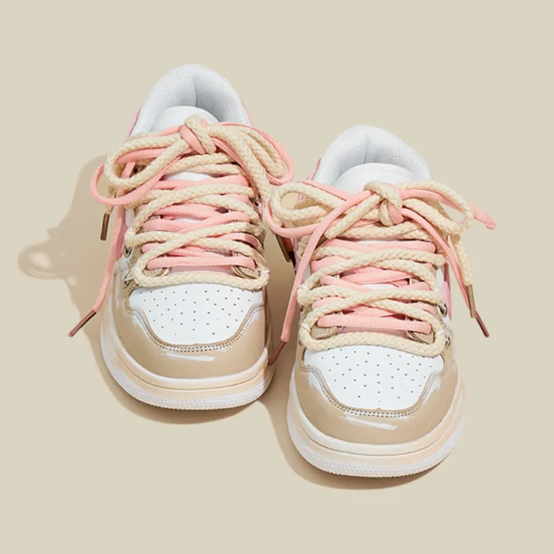 H-Block | Heart Graphic Chunky Couple Casual Sneakers