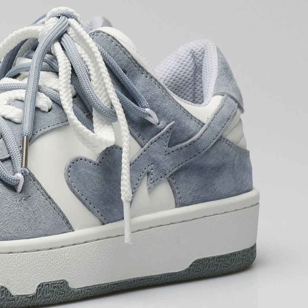 H-Block | Street Heart Stitching Casual Sneakers