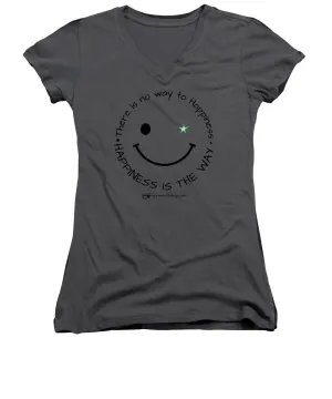 Happiness Is The Way - Women's V-Neck