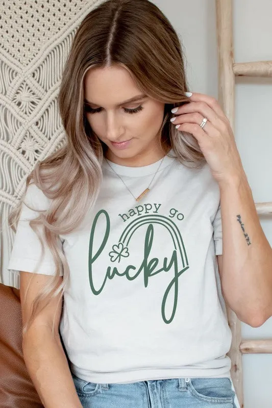 Happy Go Lucky Graphic Tee - Final Sale