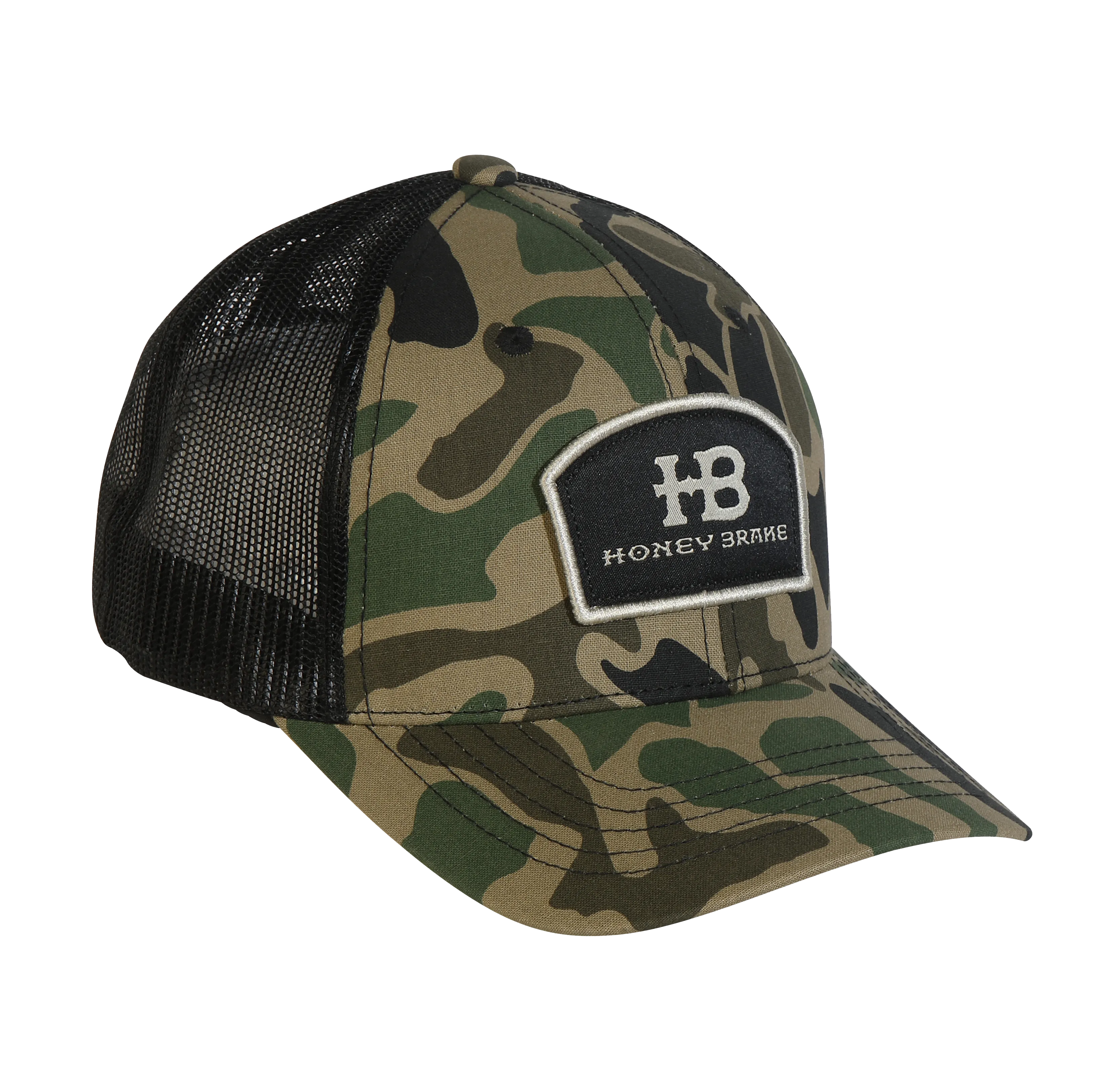 HB Green Camo Patch Hat
