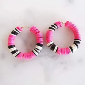 Heishi Hoop Earring