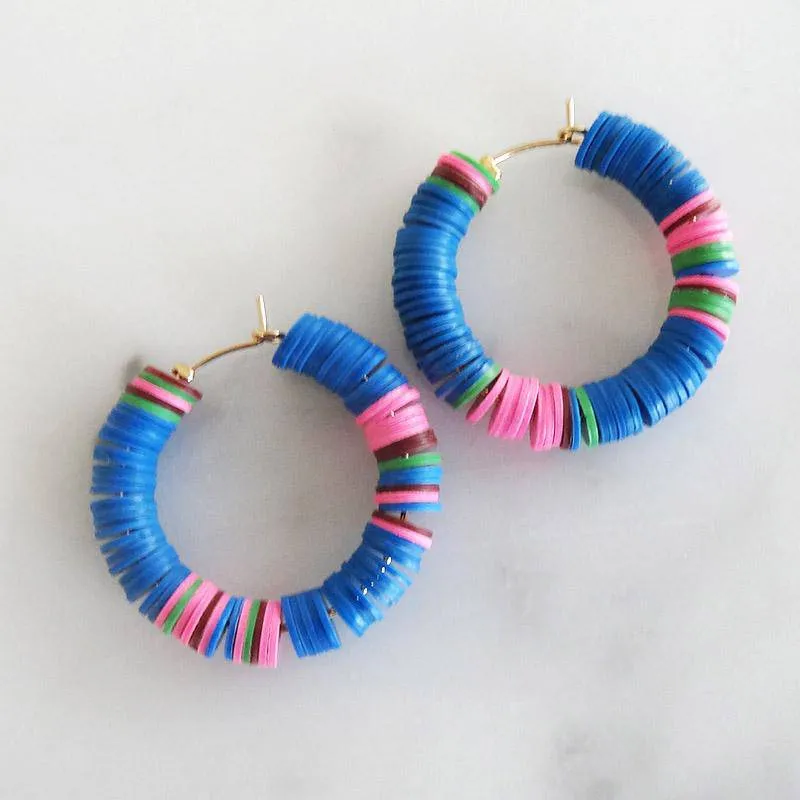 Heishi Hoop Earring