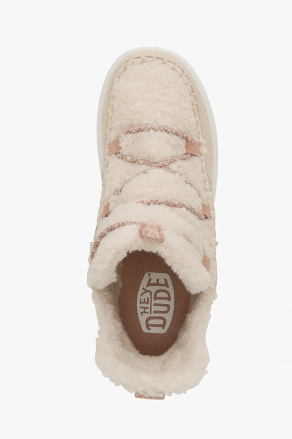 HEYDUDE Women’s Camden Suede Cozy Booties in Tan | 42031-265