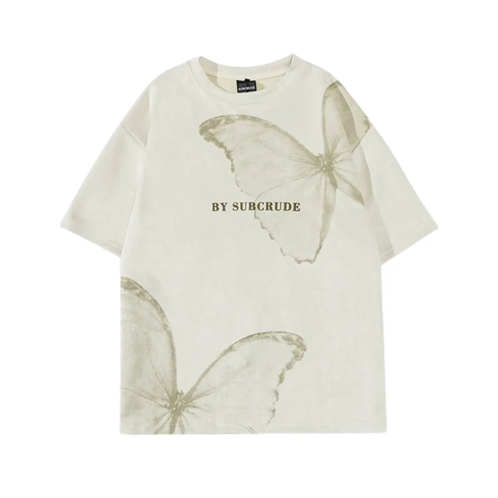 Hight Street Butterfly Suede T-shirt