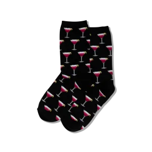 HOTSOX Women's Cosmo Cocktail Crew Socks