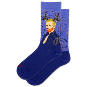 HOTSOX Women's Reindeer Van Gogh Crew Sock
