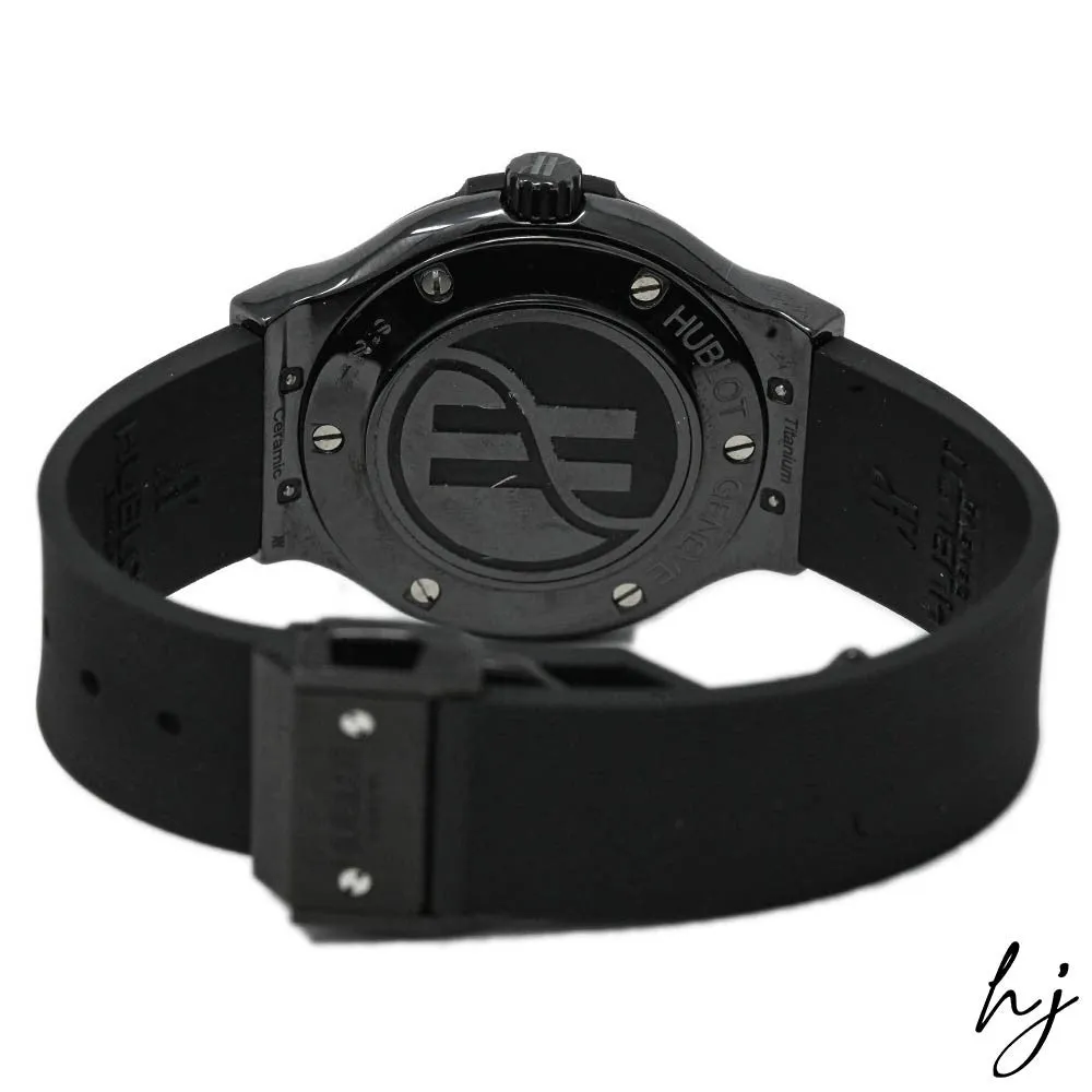 Hublot Classic Fusion Black Ceramic 38mm Black Stick Dial Watch Reference #: 561.CM.1770.RX