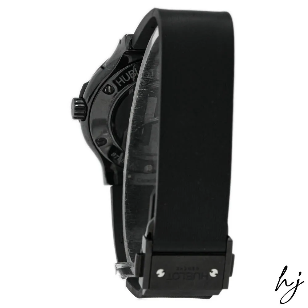 Hublot Classic Fusion Black Ceramic 38mm Black Stick Dial Watch Reference #: 561.CM.1770.RX