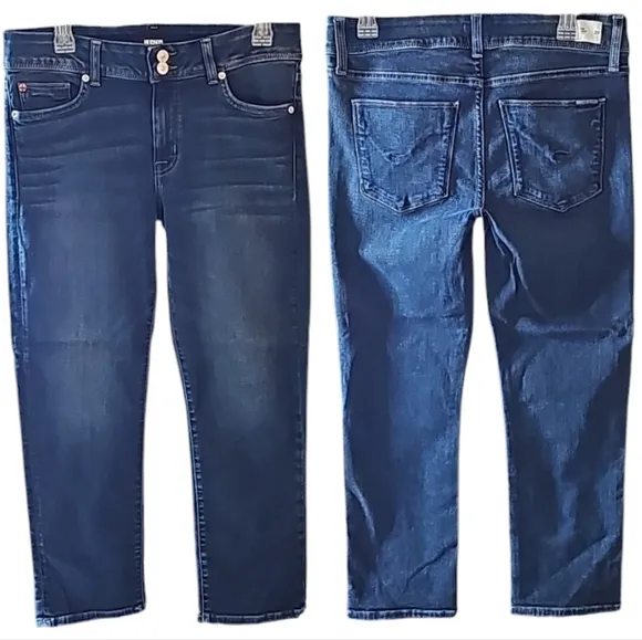 Hudson Crop Ginny Straight Jeans. Women's Size: Waist 29x26 Inseam