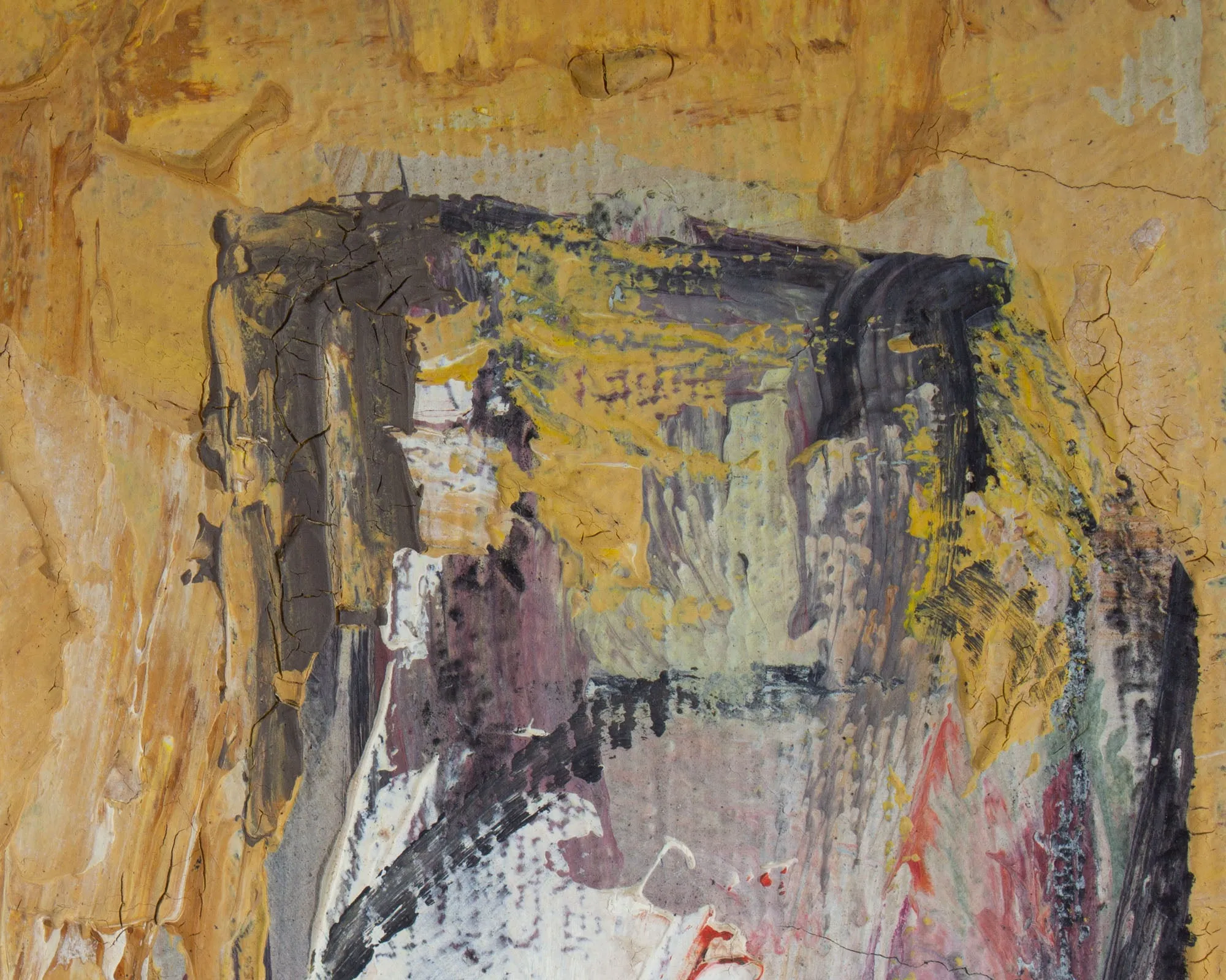 Hugo J. Pieper Signed “Dusk III” Oil on Canvas Abstract Painting