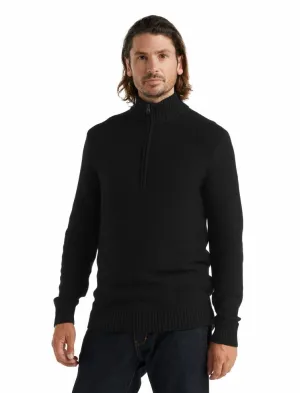 Icebreaker Men's Waypoint Knit Sweater Half Zip Merino Top XL