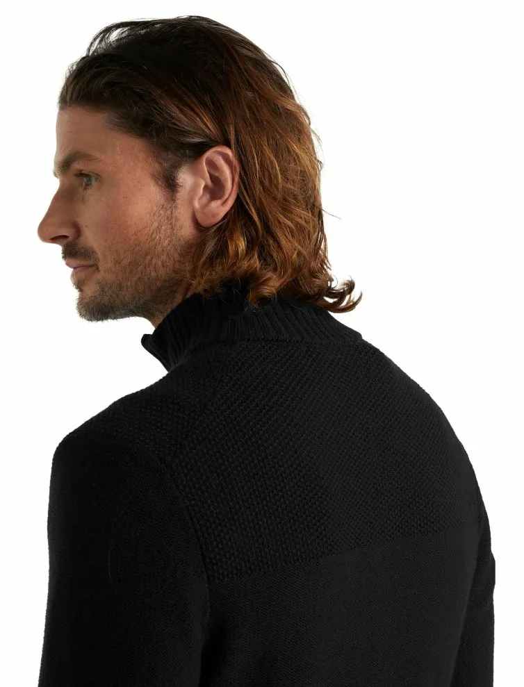 Icebreaker Men's Waypoint Knit Sweater Half Zip Merino Top XL