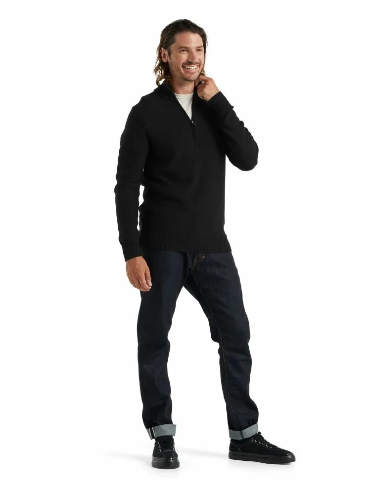 Icebreaker Men's Waypoint Knit Sweater Half Zip Merino Top XL