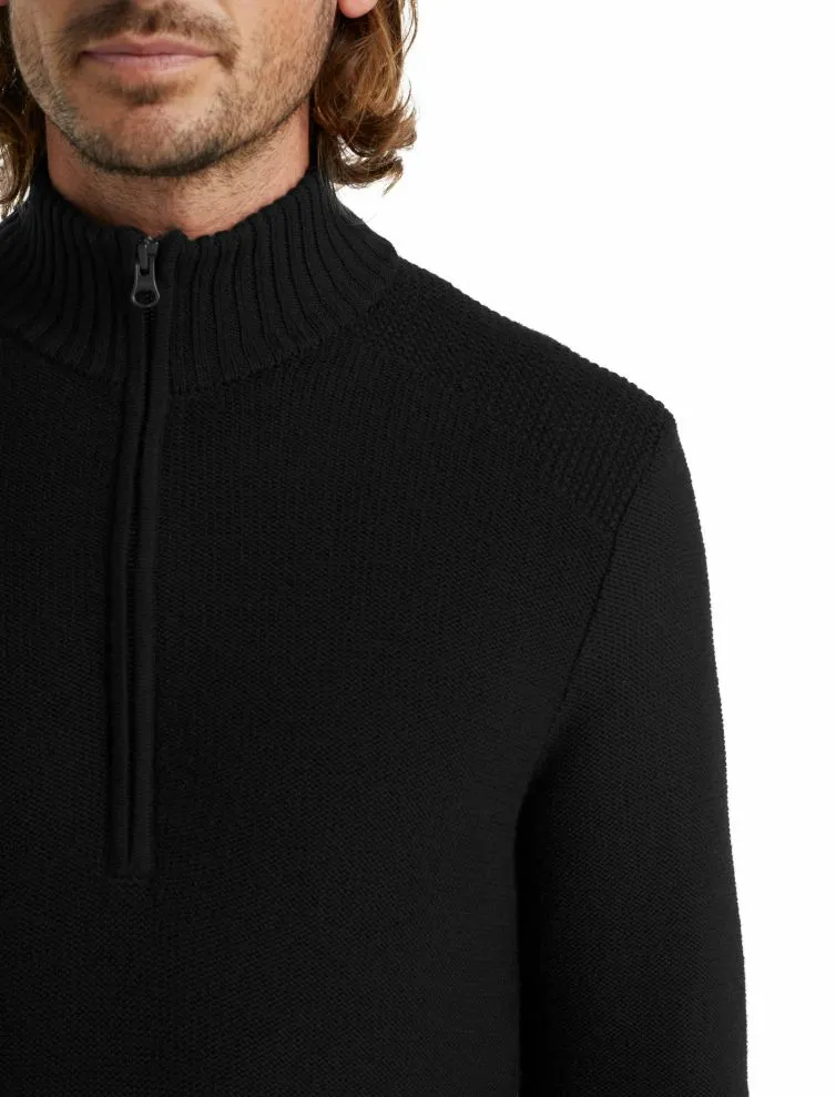 Icebreaker Men's Waypoint Knit Sweater Half Zip Merino Top XL