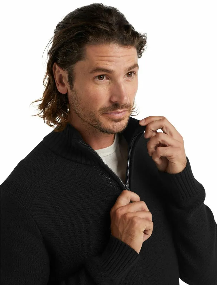 Icebreaker Men's Waypoint Knit Sweater Half Zip Merino Top XL