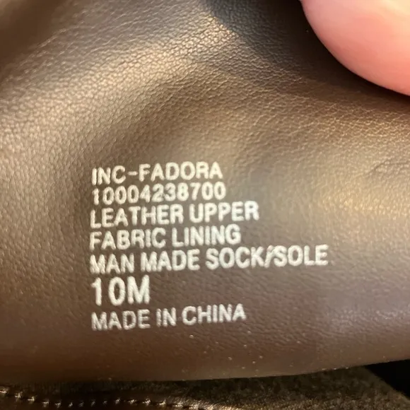 I.N.C. International Concepts size 10 Fadora chocolate brown leather riding boot