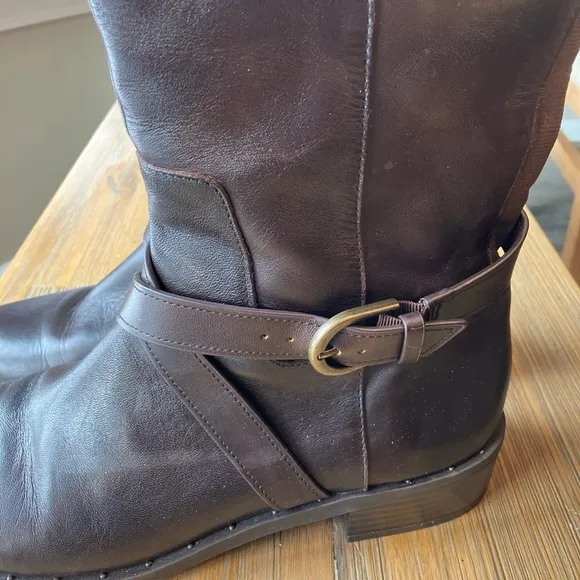 I.N.C. International Concepts size 10 Fadora chocolate brown leather riding boot