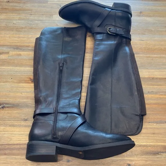 I.N.C. International Concepts size 10 Fadora chocolate brown leather riding boot