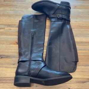 I.N.C. International Concepts size 10 Fadora chocolate brown leather riding boot