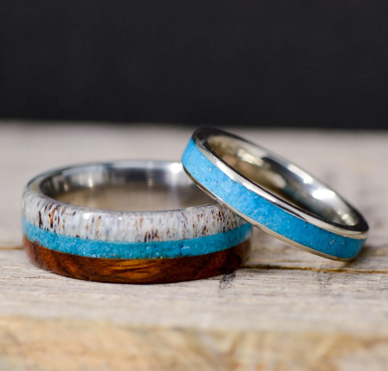 Ironwood, Turquoise, Antler