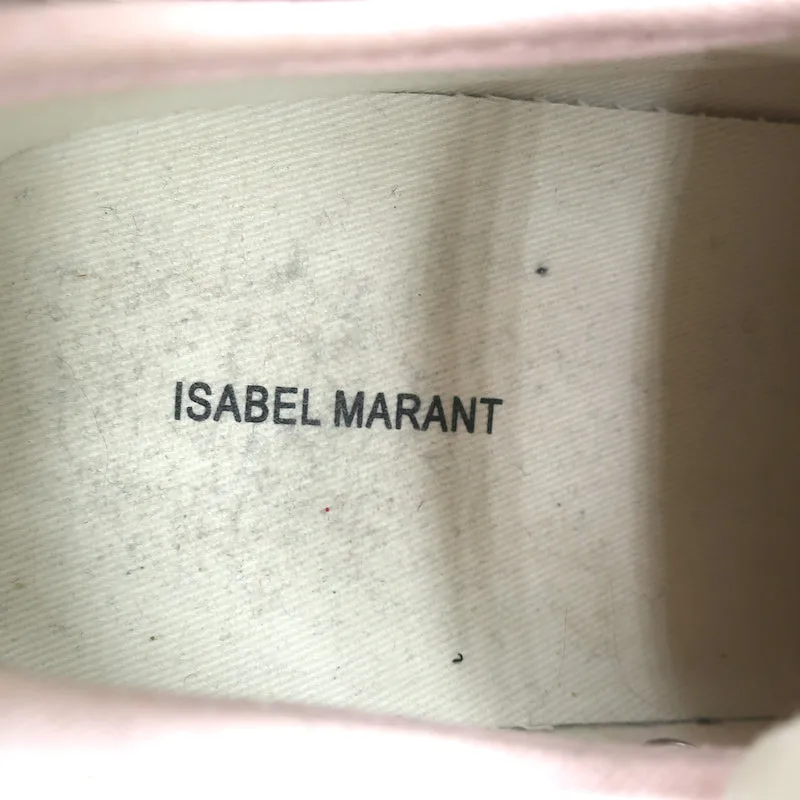 Isabel Marant Binkoo Low Top Sneakers Pink Canvas Size 8 Womens