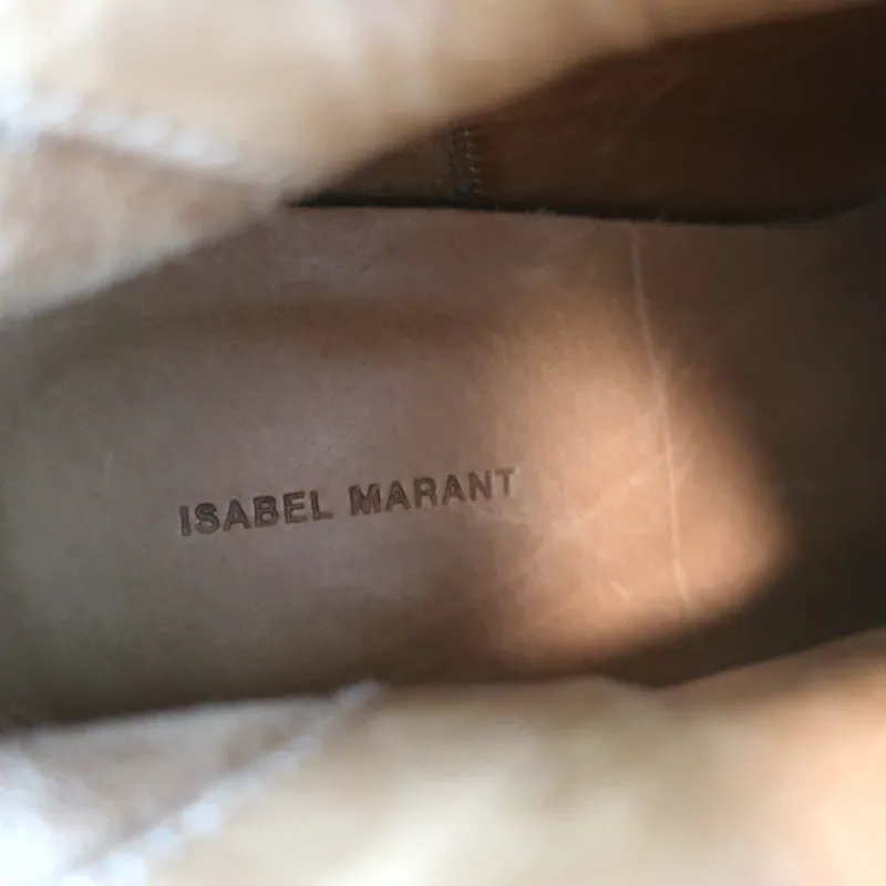 Isabel Marant Crisi Ankle Boots Brown Suede Size 36 NEW