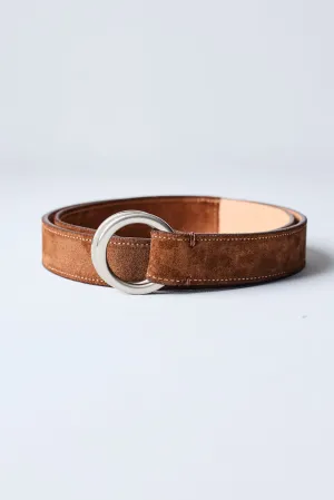 Italian Suede O-Ring Belt by Martin Dingman — Snuff