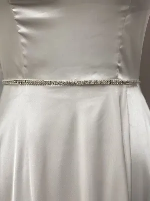 Ivory Rhinestone Belt 14 Belt