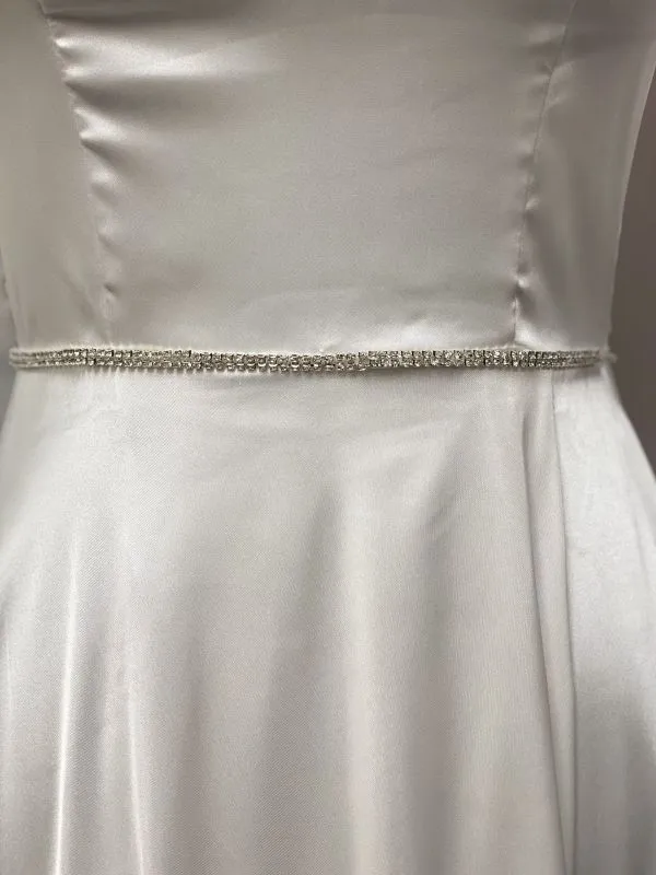 Ivory Rhinestone Belt 14 Belt