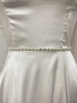 Ivory Rhinestone Belt 17 Belt