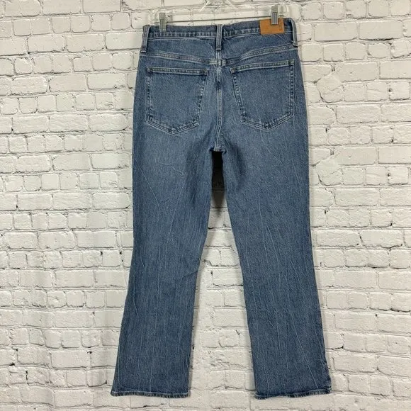 J Crew 10'' Demi Boot Crop Jeans Womens 30 Tall BT729 Blue Marion Wash Fall 2023