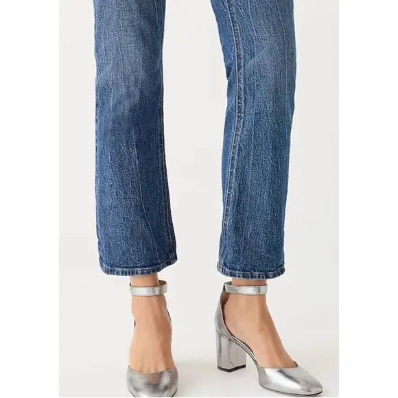 J Crew 10'' Demi Boot Crop Jeans Womens 30 Tall BT729 Blue Marion Wash Fall 2023