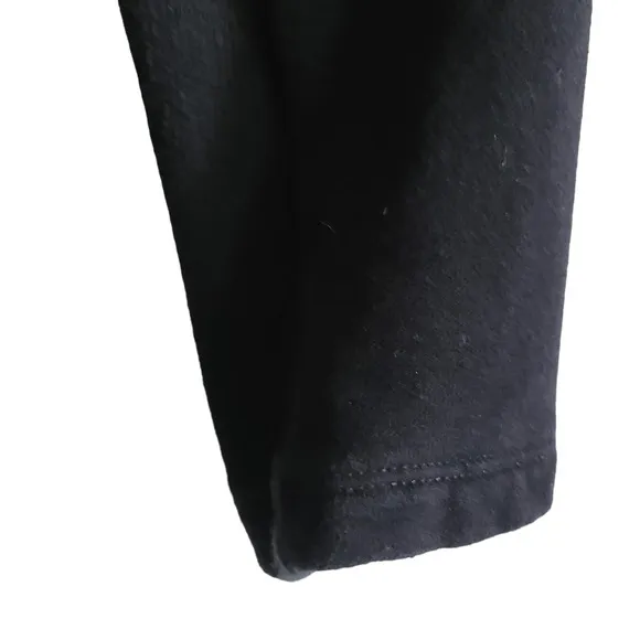 JAMES PERSE Black Button Front Heavyweight Fleece Hoodie Jacket Women's M/L