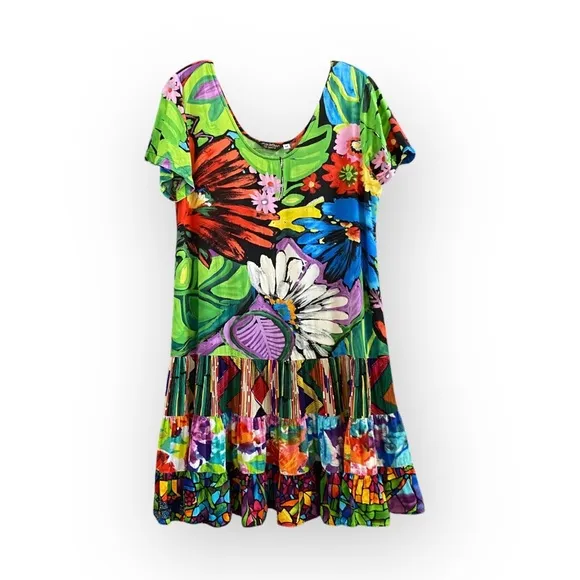 Jams World Hattie Flower Vibes Print Dress