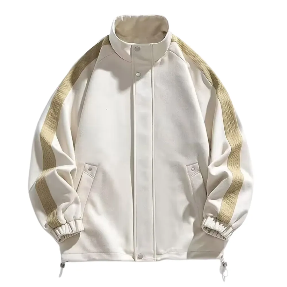 Japanese Stand Collar Suede Jacket