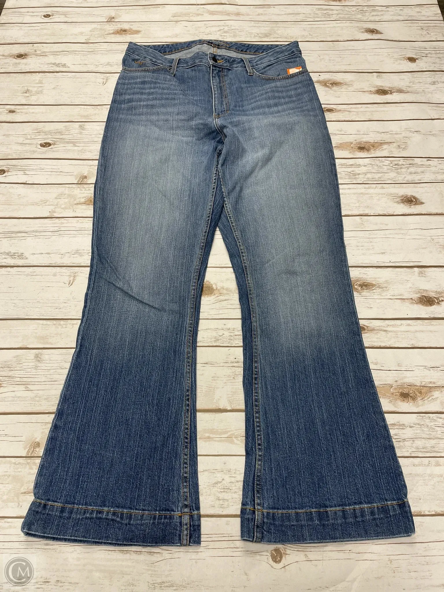 Jeans Boot Cut By Cme In Blue Denim, Size: 14