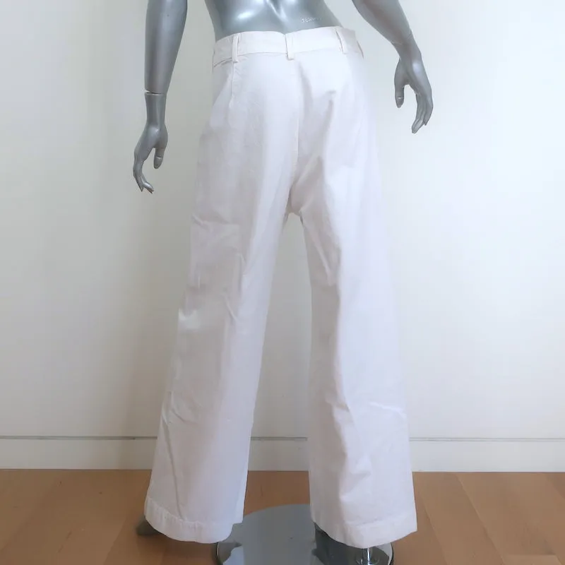 Jesse Kamm Sailor Pants White Cotton Canvas Size 12