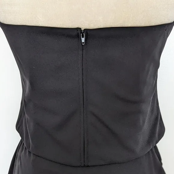 Jessica Howard Strapless Black 2 Piece Party Evening Dress Size 14 NWT