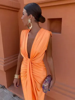 Karol® | Elegant V-neck dress