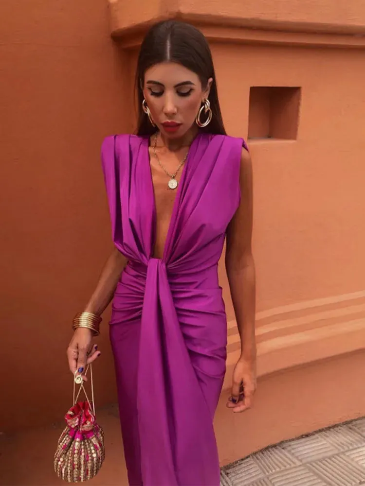 Karol® | Elegant V-neck dress