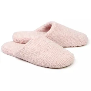 Kashwere Lounge Ultra Plush Blush Pink & White Heathered Spa Slippers ~ LAST CHANCE SALE ~ LIMITED QUANTITIES